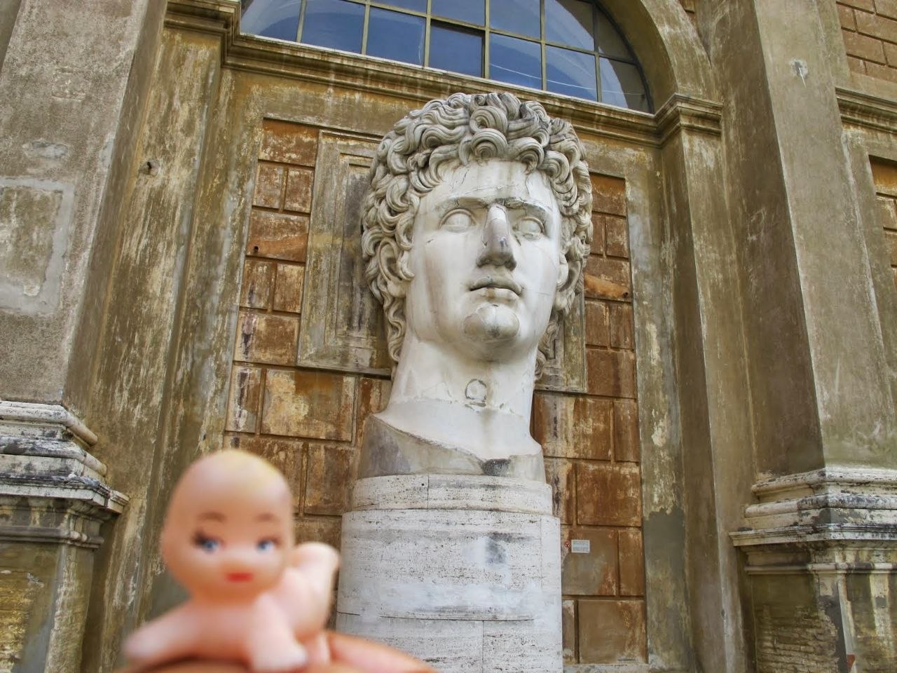 Colossal head of Augustus in the Cortile Ottagono, Vatican Museums
